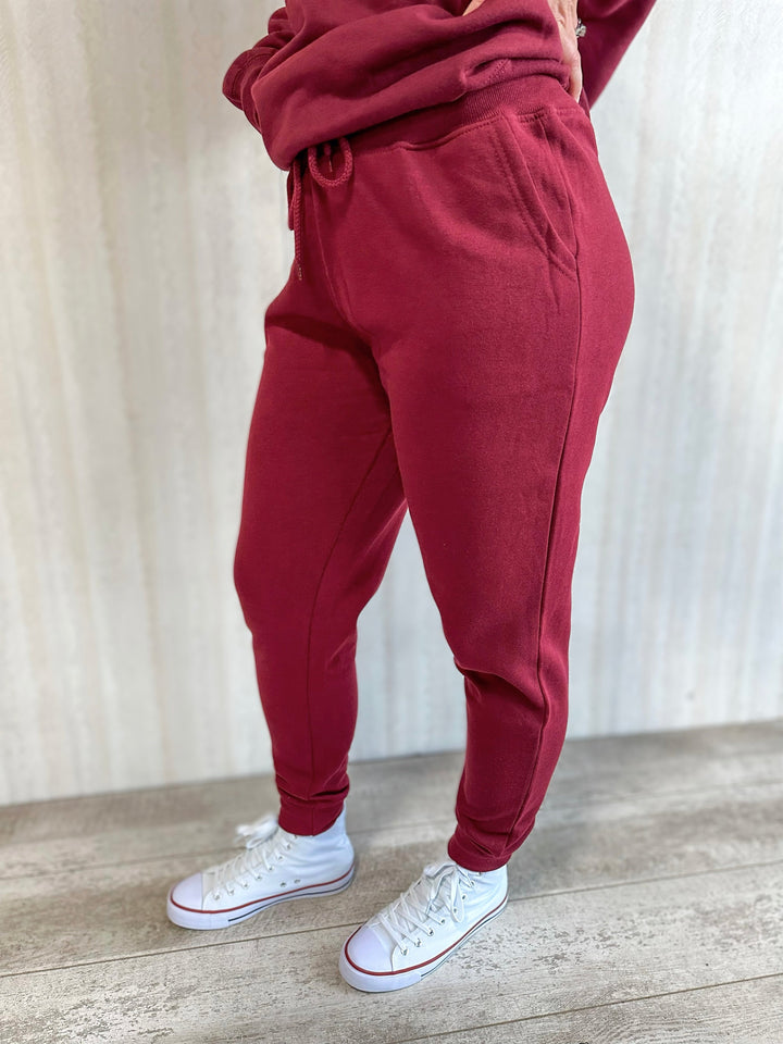 Burgundy Joggers