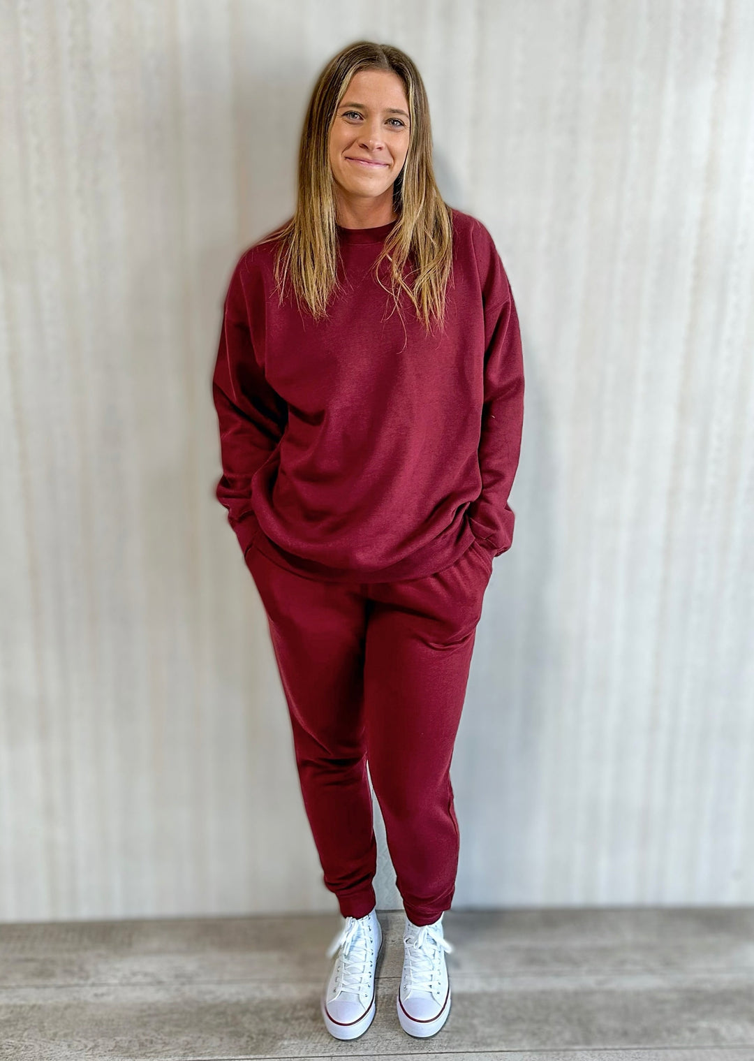 Burgundy Joggers