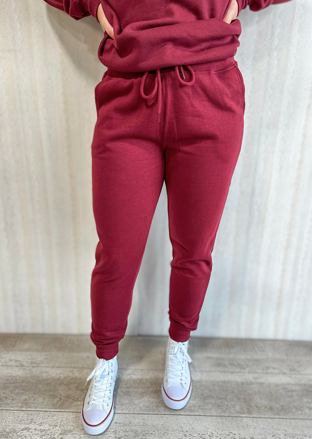 Burgundy Joggers