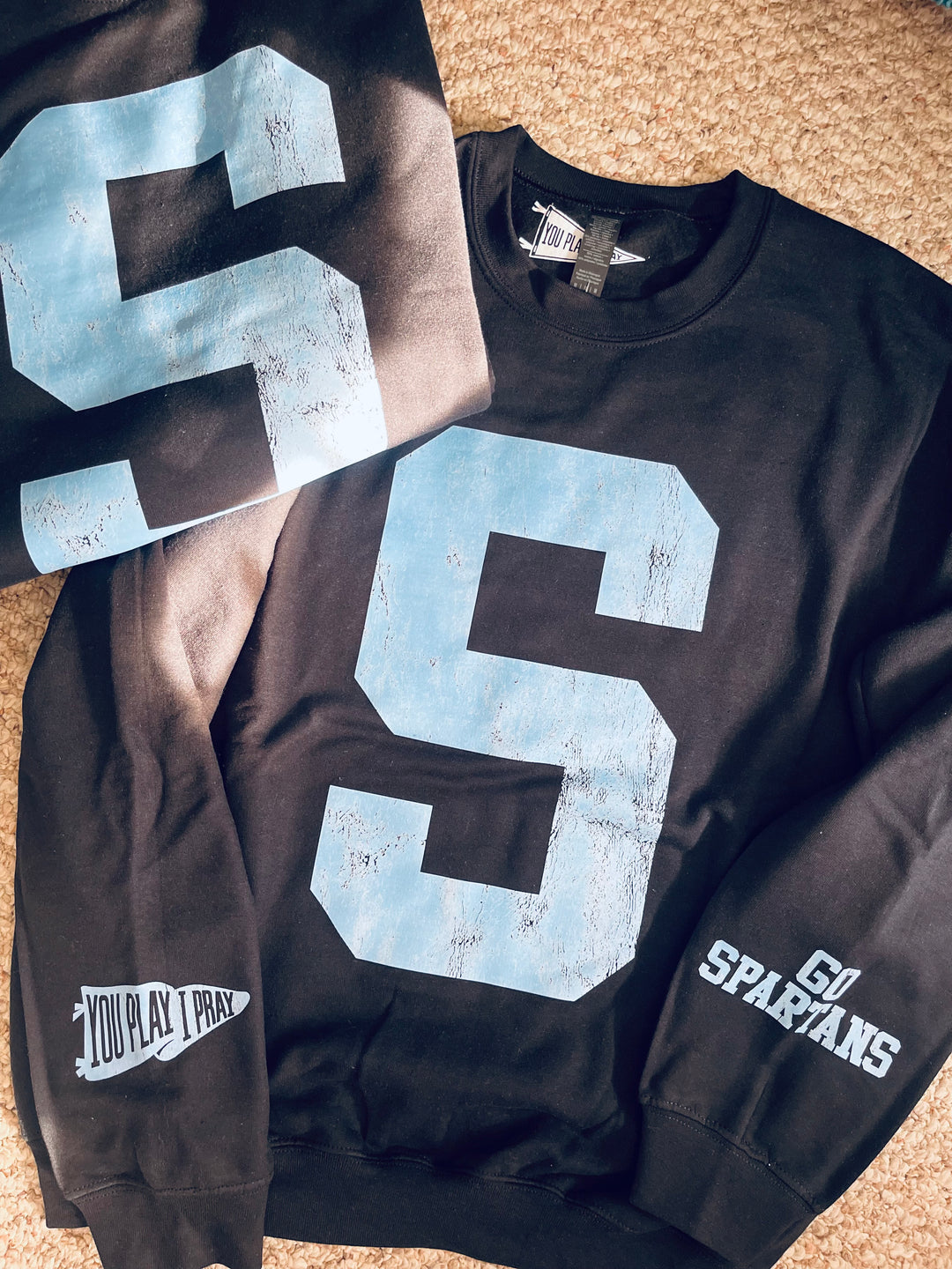 “S” Spartan Cuff Sweatshirt