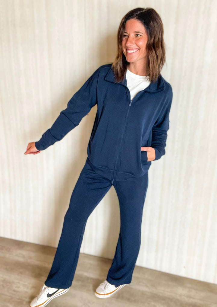 Comfy Navy Lounge Jacket