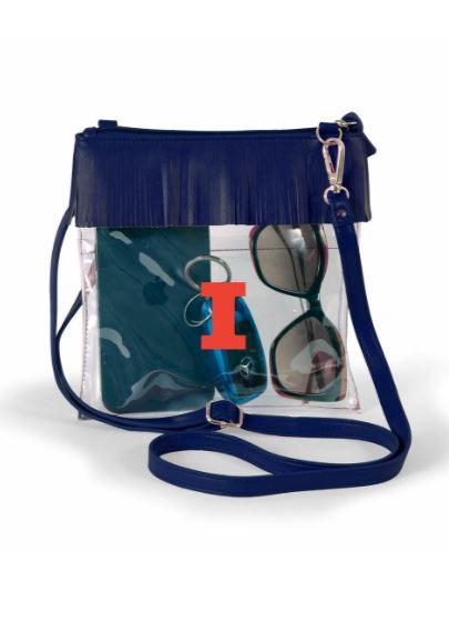 Illinois Clear Bag with Fringe detail