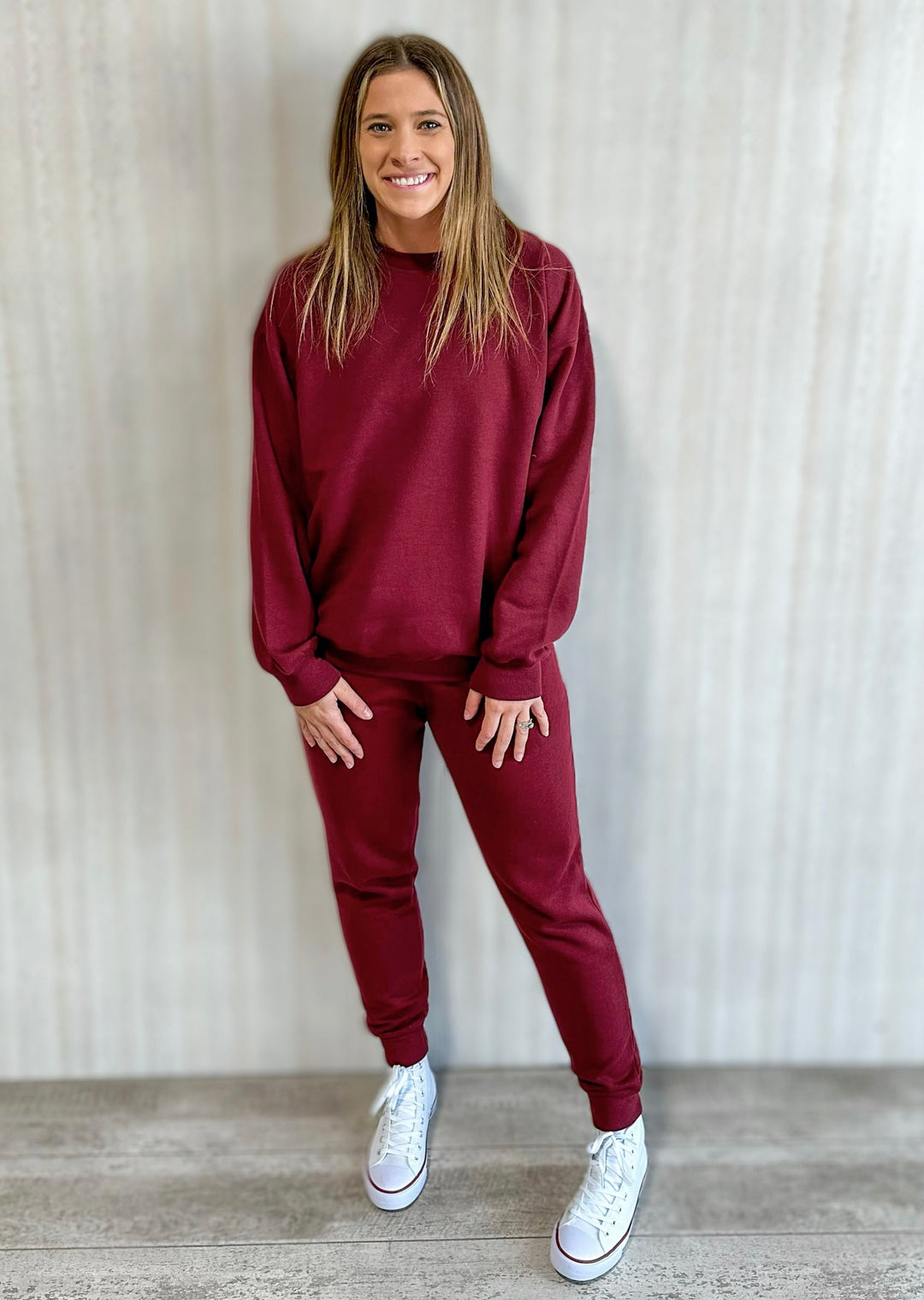 Burgundy Joggers