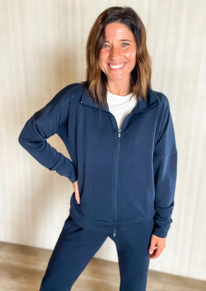 Comfy Navy Lounge Jacket