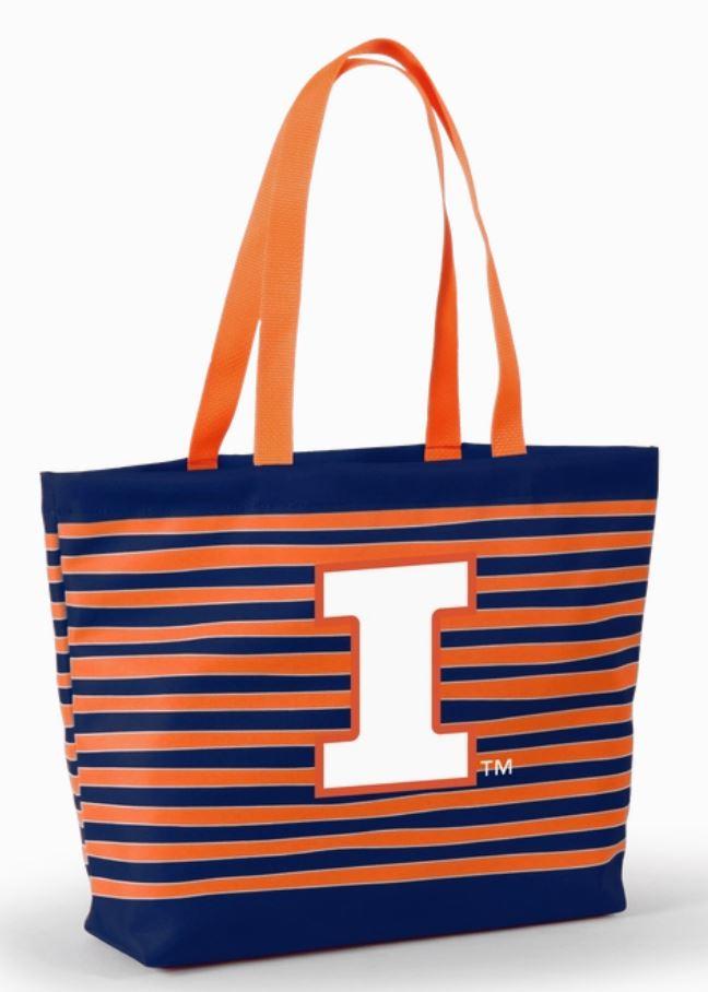 Illinois Tatum Tote Wavy Striped Tote By Desden