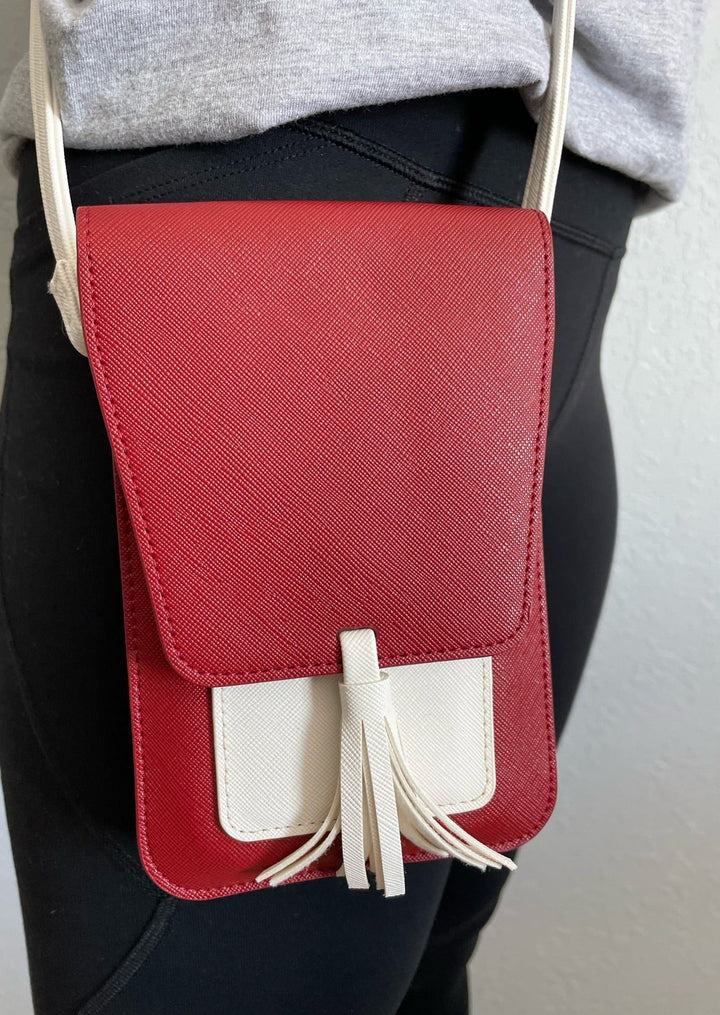 Maroon/White Team Spirit Crossbody
