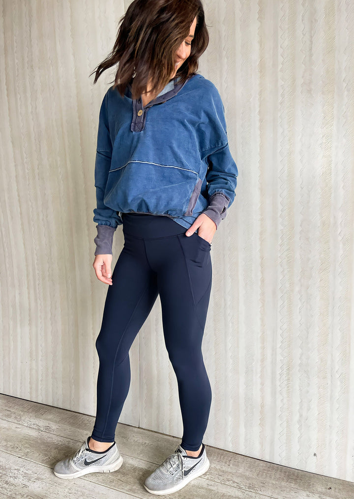 Women's Navy Leggings