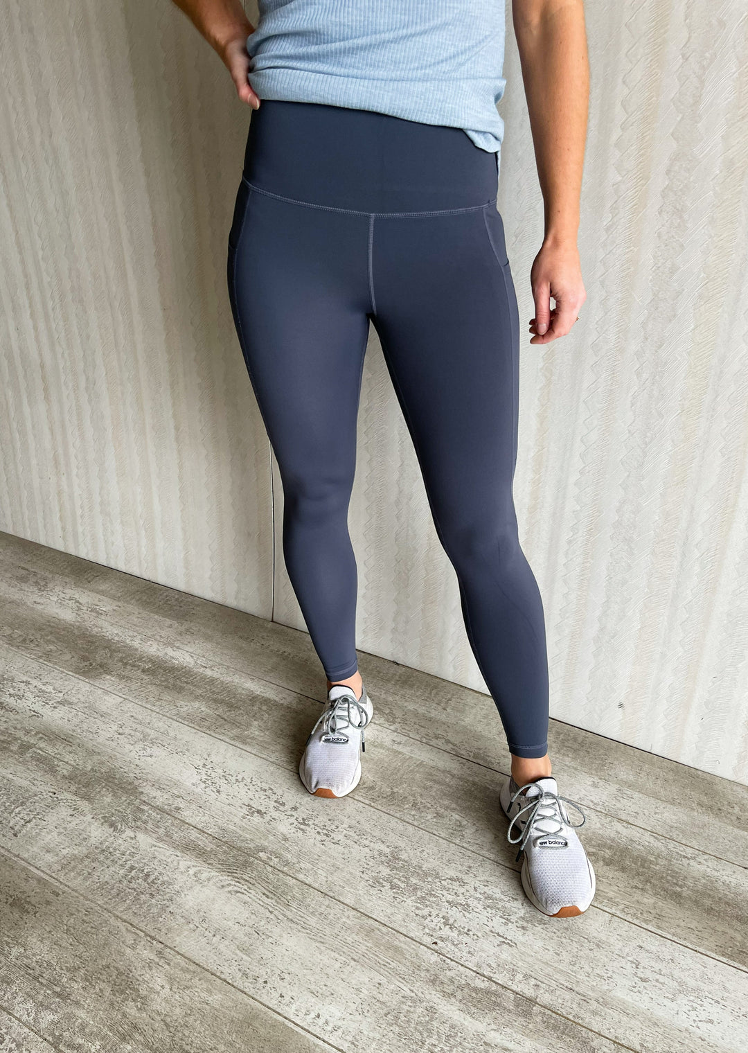 Blue-Gray Women's High Waist Leggings