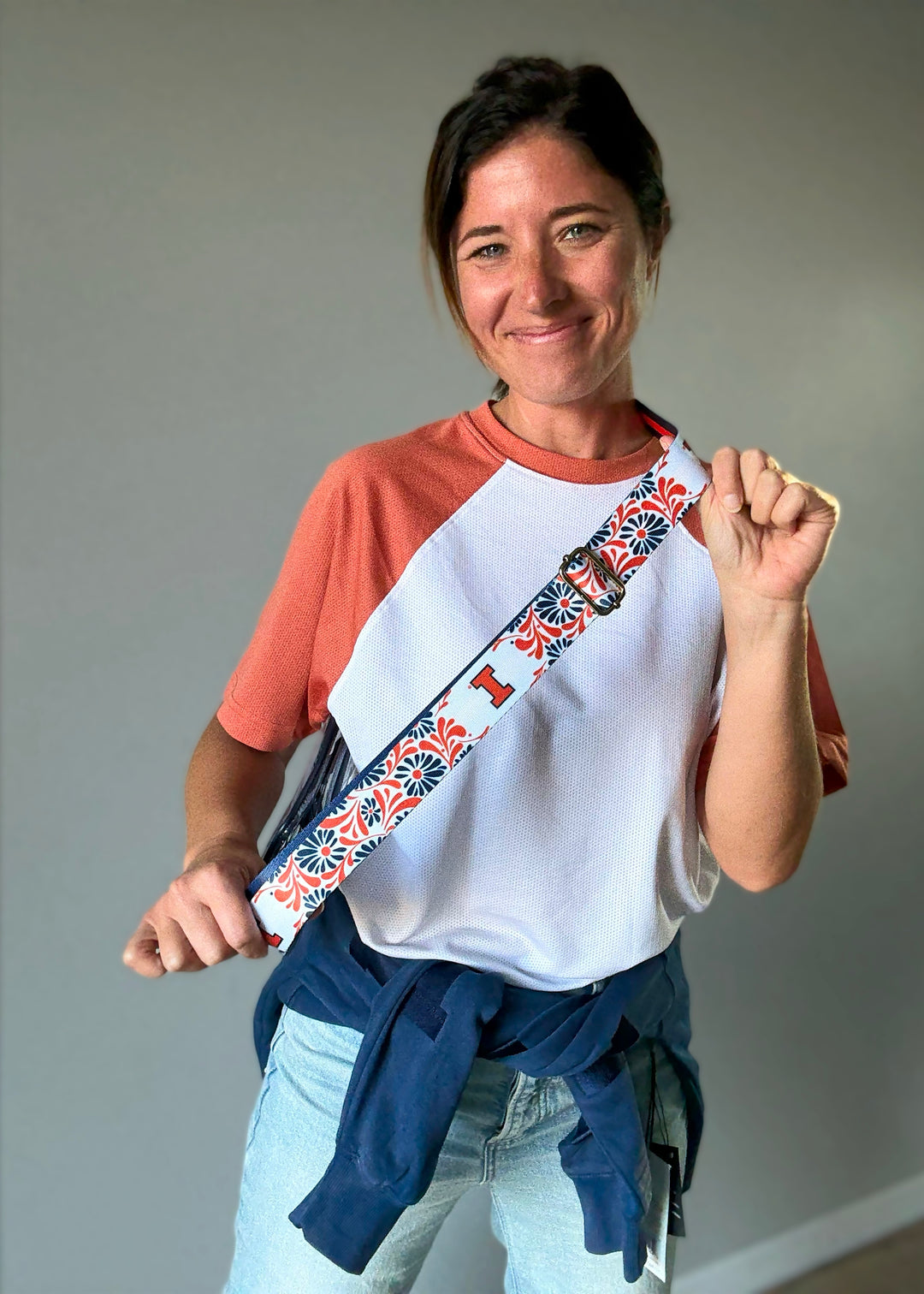 Illinois Floral Purse Strap