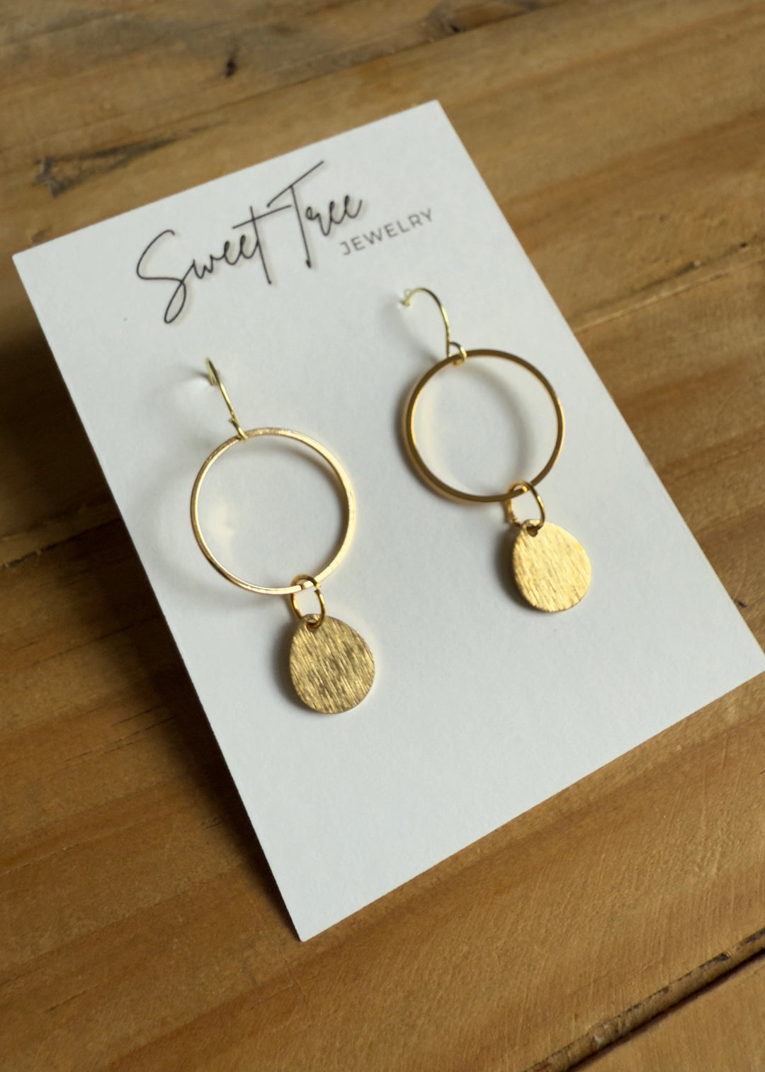 Gold Circle Earrings