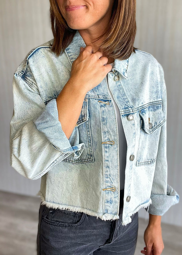 Women's Cropped Illinois Jean Jacket