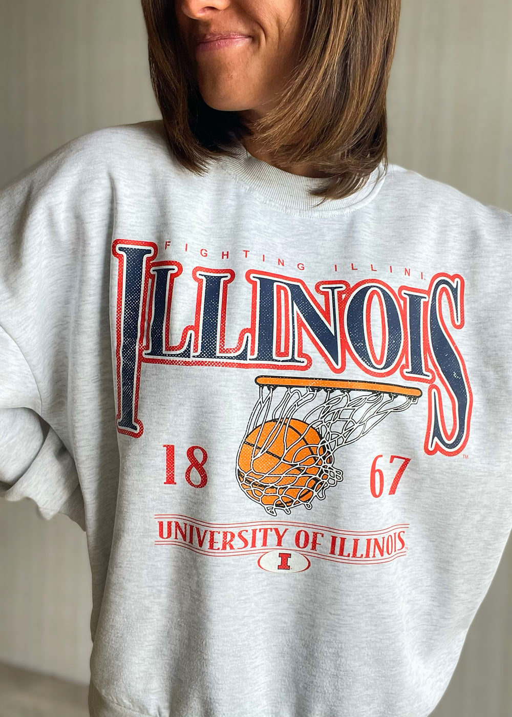 Women's Illinois Basketball Sweatshirt