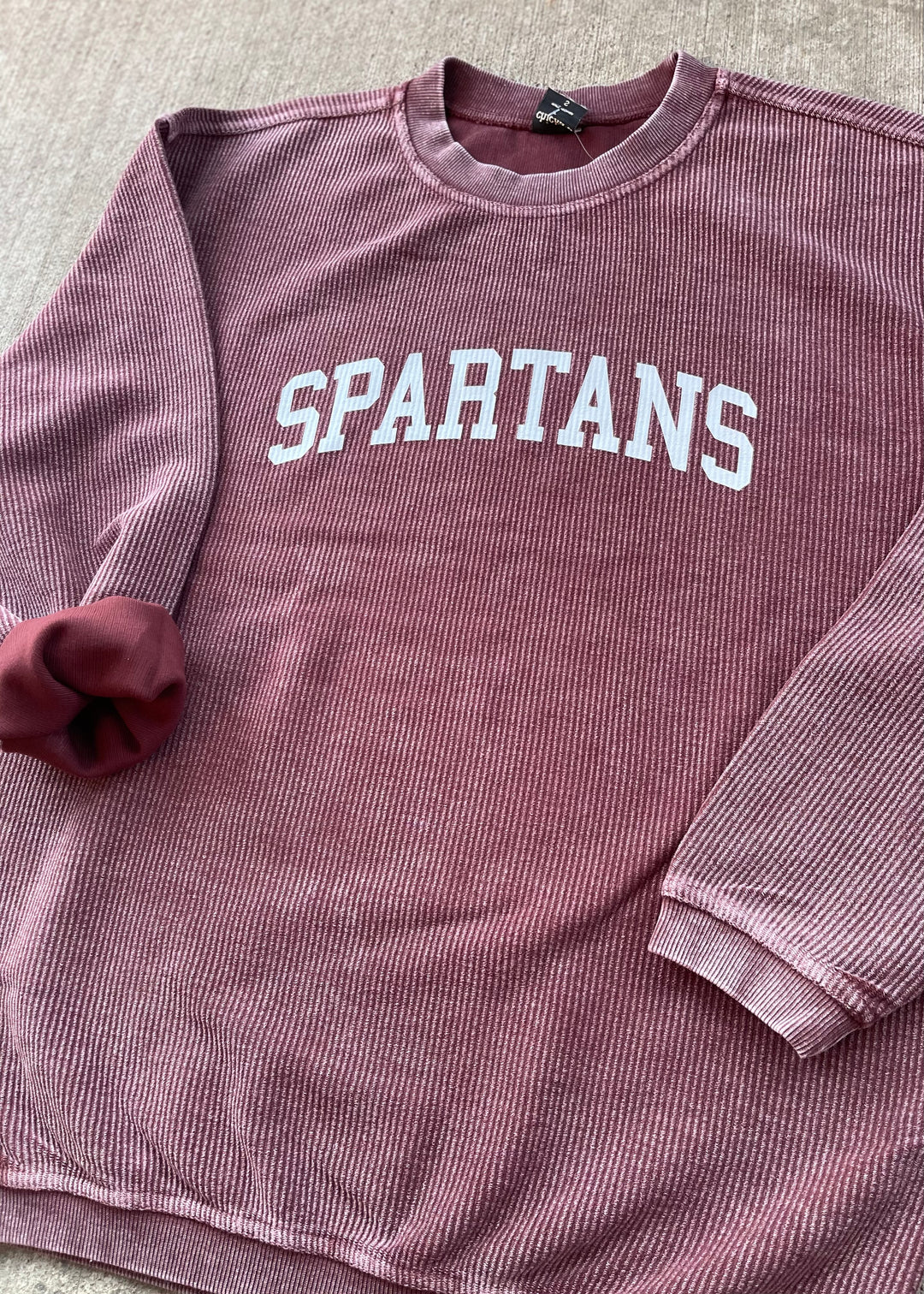 Maroon Corded Spartans Crew