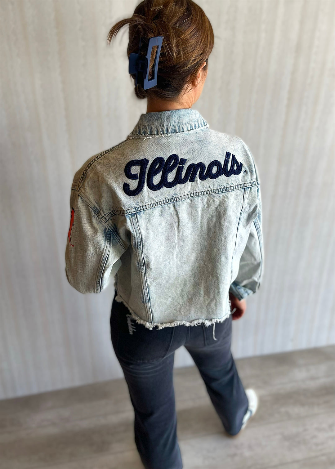 Women's Cropped Illinois Jean Jacket