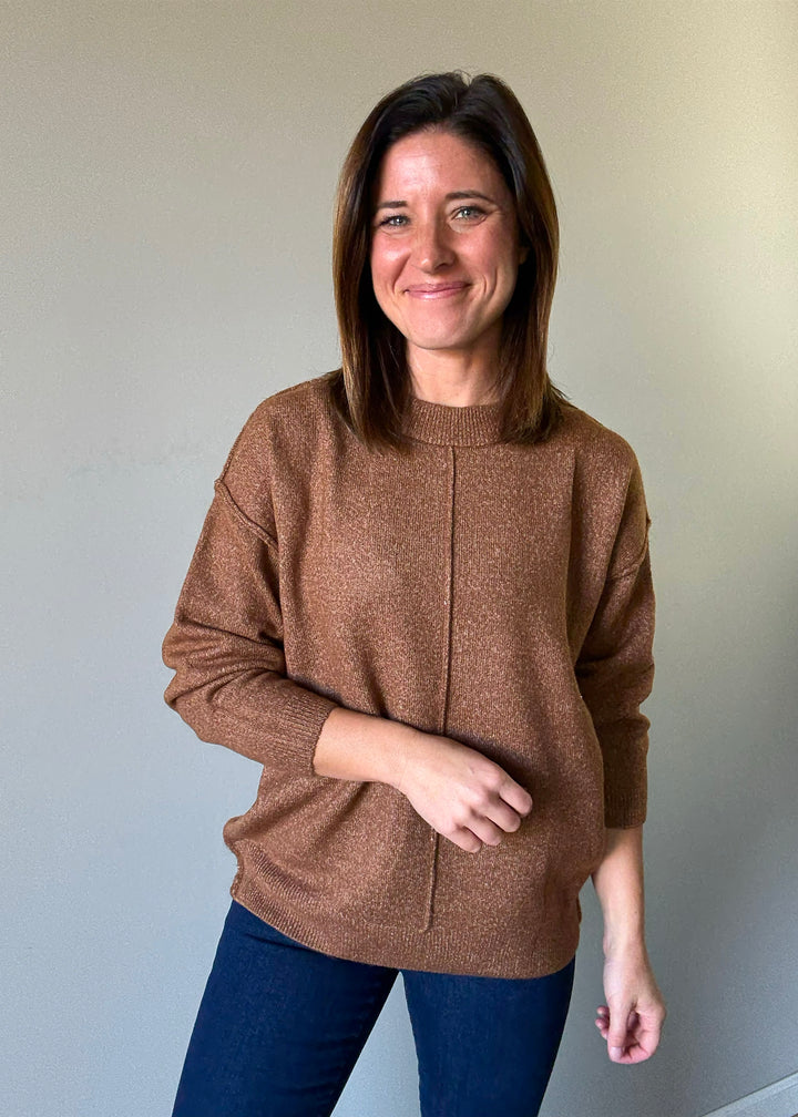 Front Seam Sweater (Camel)
