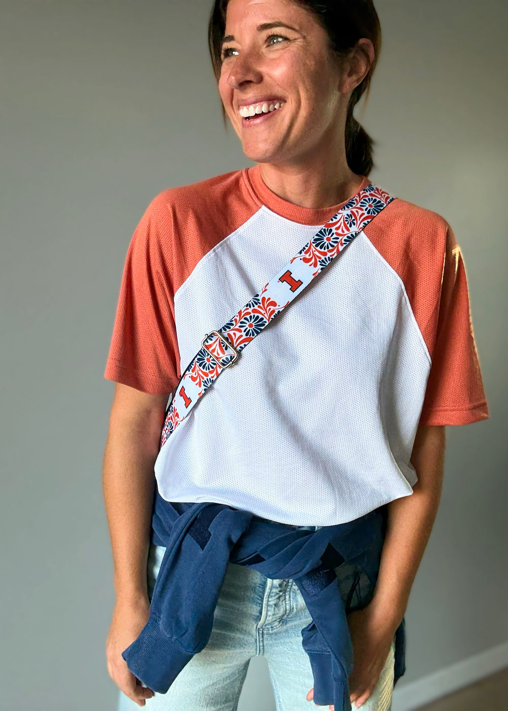 Illinois Floral Purse Strap