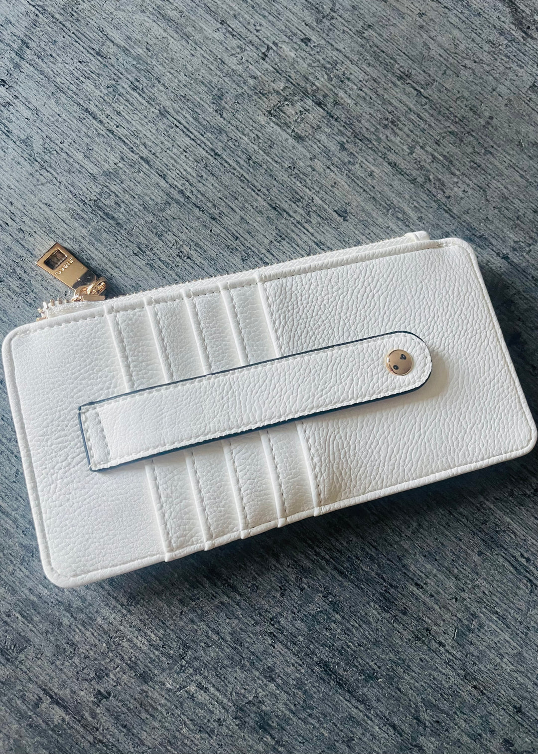 White Slim Credit Card Holder