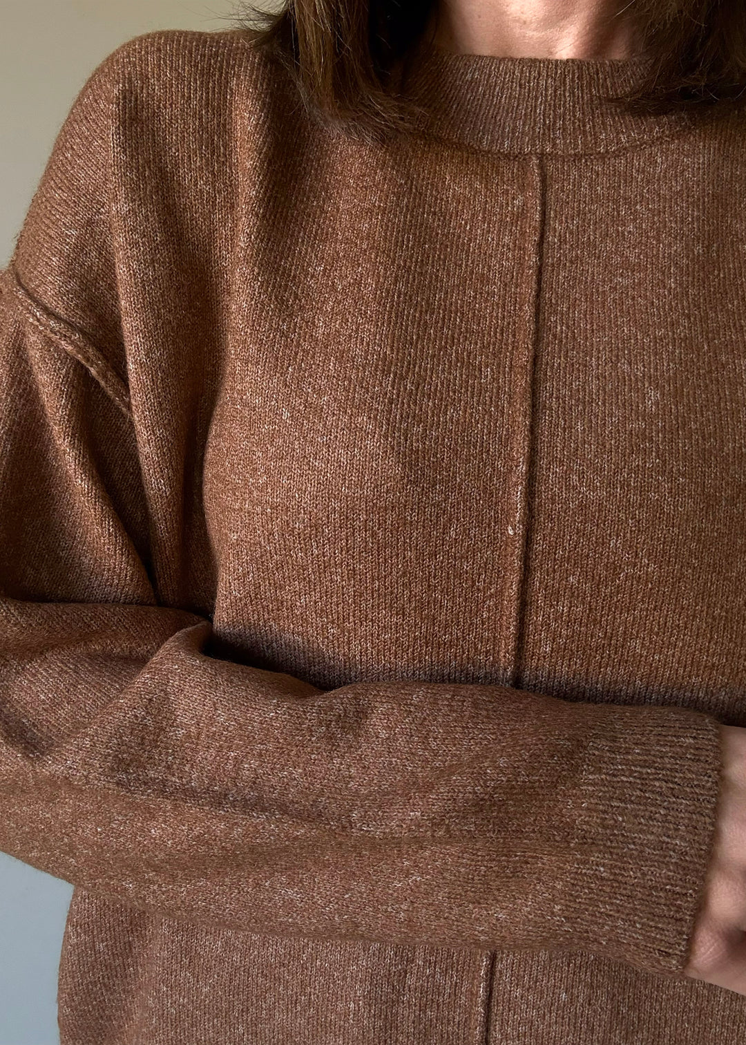 Front Seam Sweater (Camel)