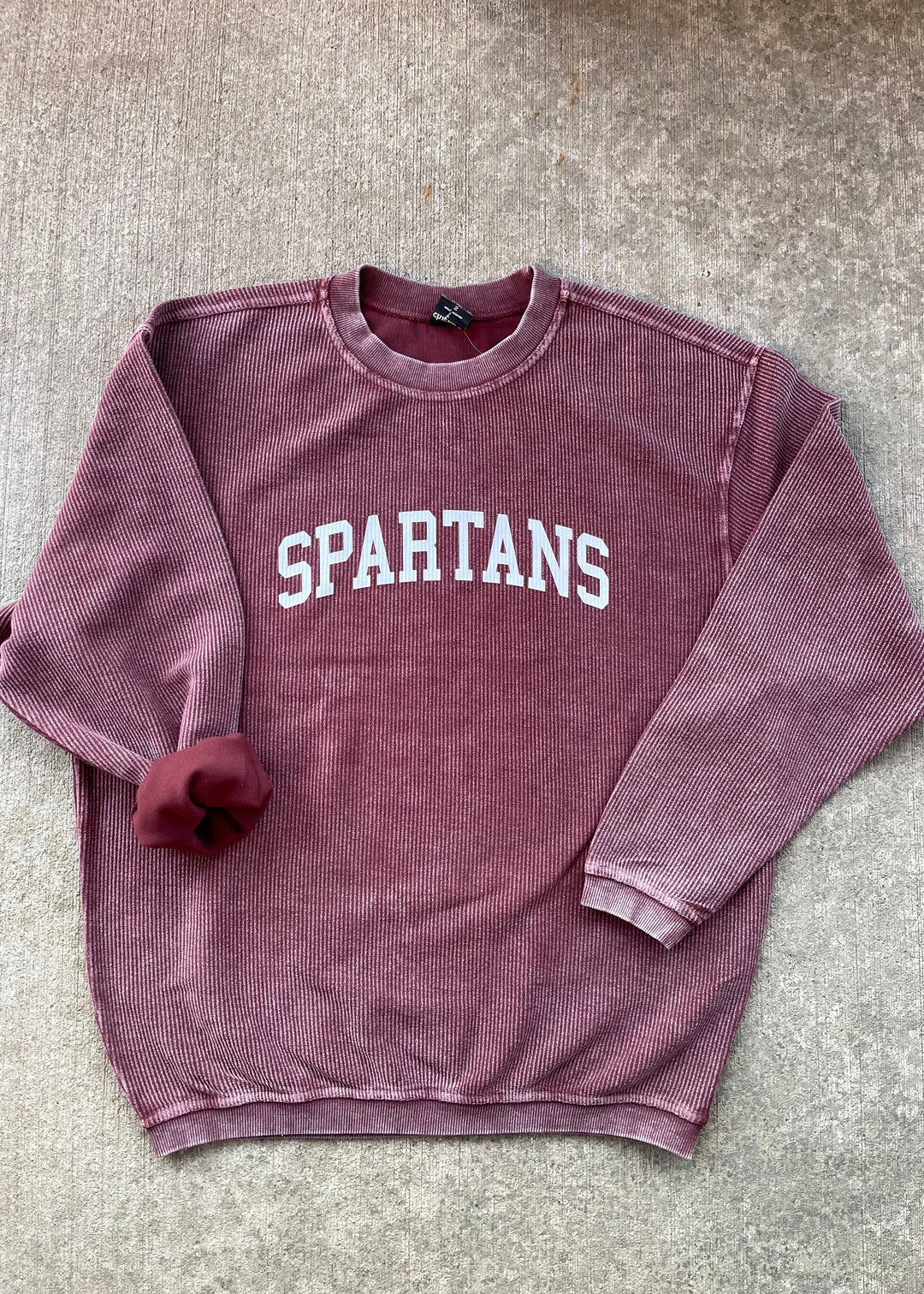 Maroon Corded Spartans Crew