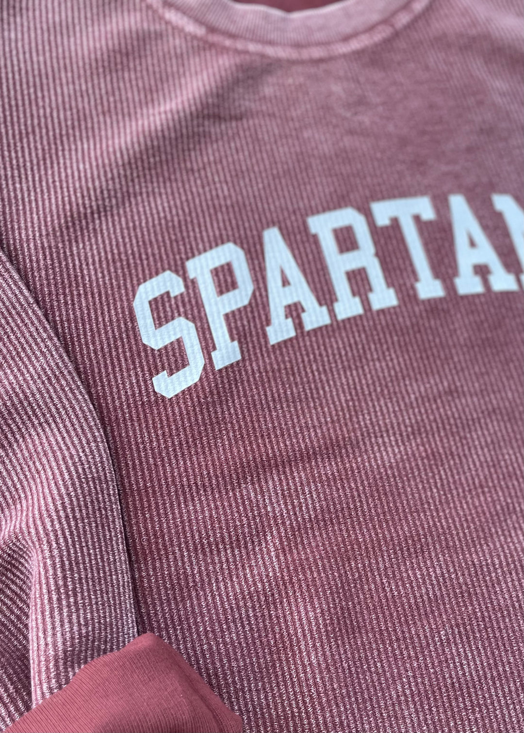 Maroon Corded Spartans Crew