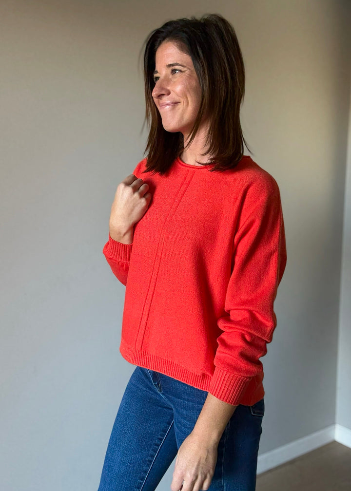 Women's Orange-Red Sweater