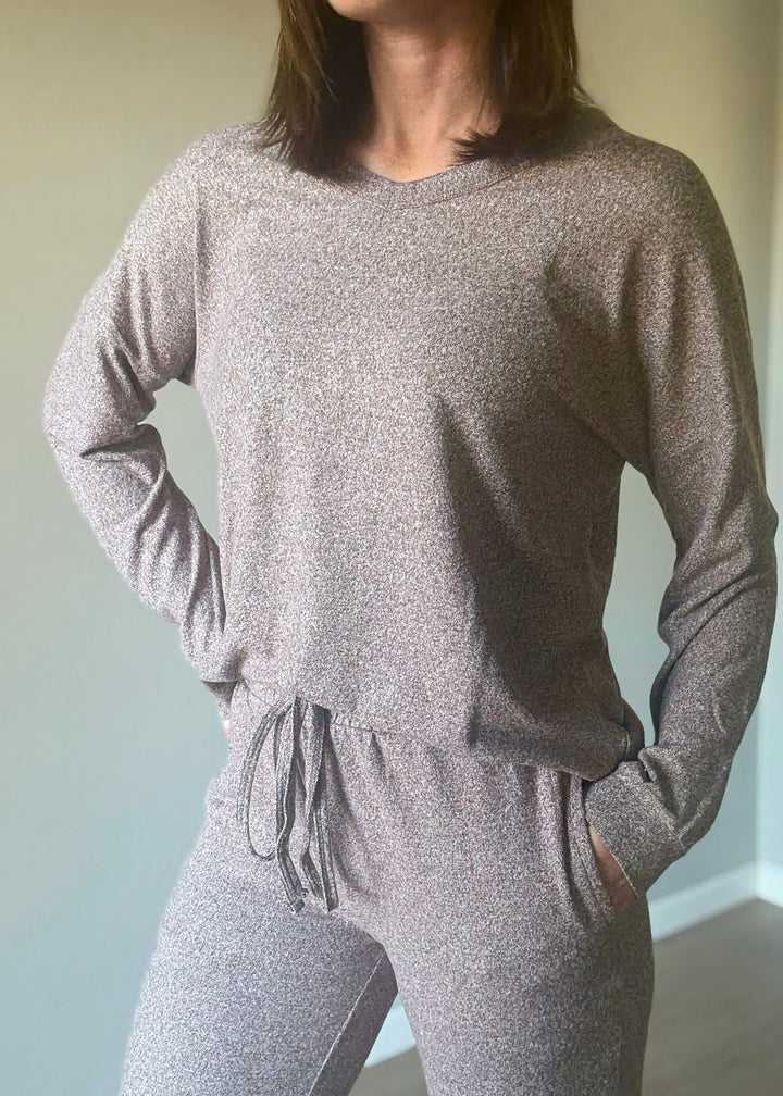 Women's Light Brown Comfy Pajama Set