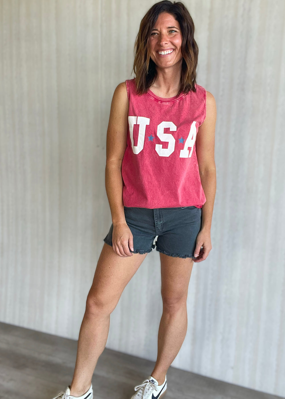 Women's USA Red Tank Top