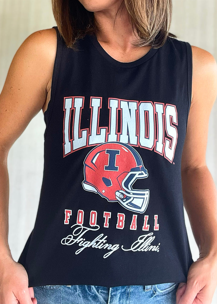 Women's Illinois Fighting Illini Football Tank Top