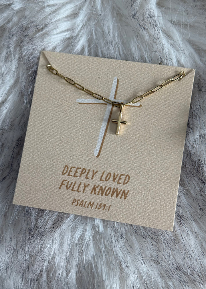 Deeply Loved Fully Known Charm Necklace I Christian Jewelry