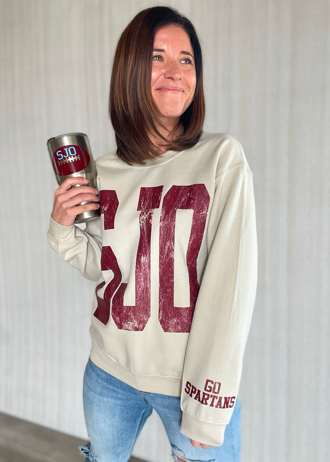 Women's St. Joseph-Ogden SJO Go Spartans Sweatshirt - You Play I Pray 