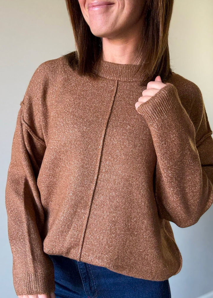 Front Seam Sweater (Camel)