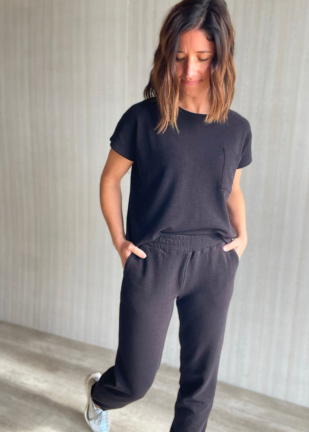 Women's Black Jogger Set  | Comfy Athleisure Lounge Set