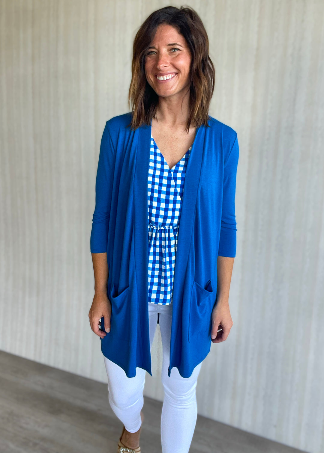 Women’s Royal Blue Open Cardigan
