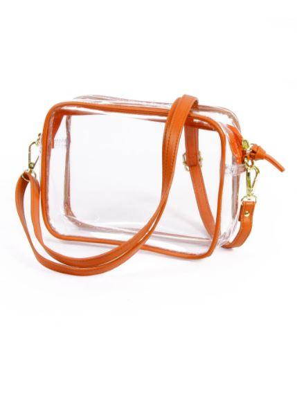 orange clear bag - game day bag