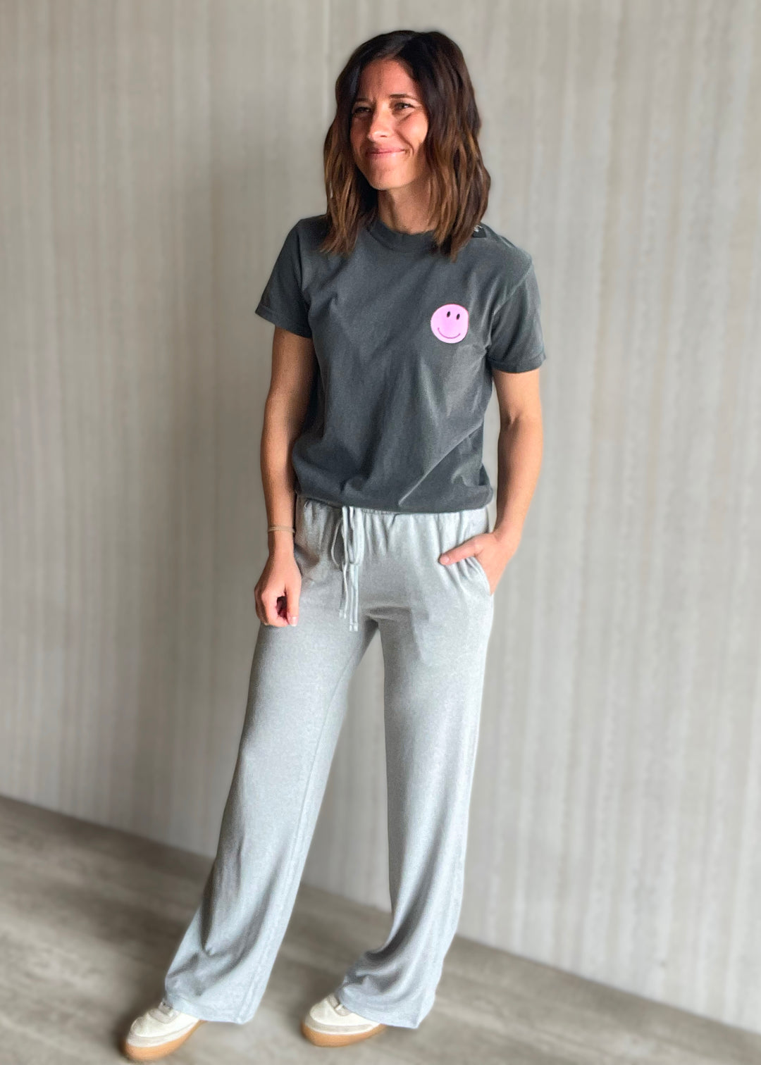 Women's Light Gray Lounge Pants | 
Comfy athleisure pants