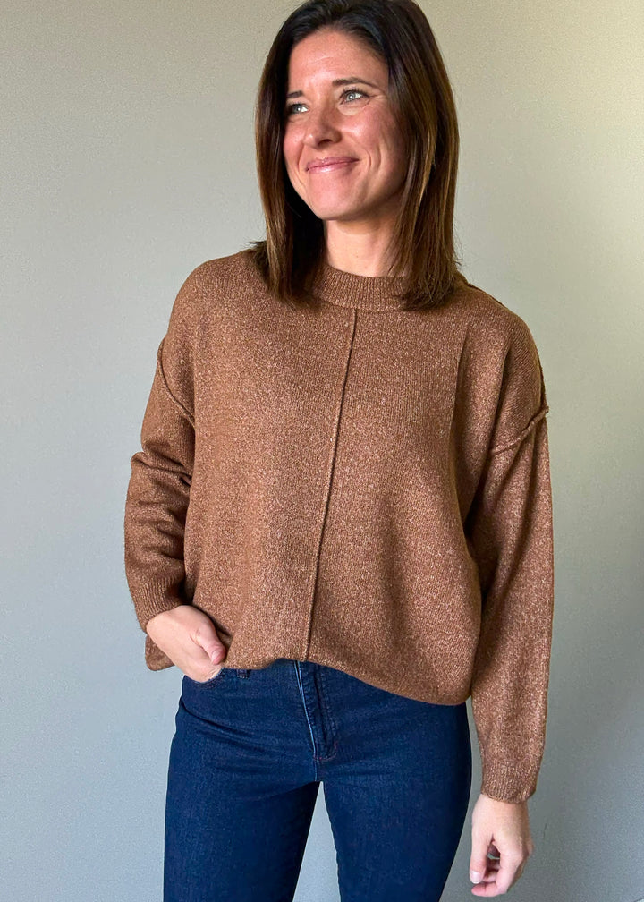 Front Seam Sweater (Camel)