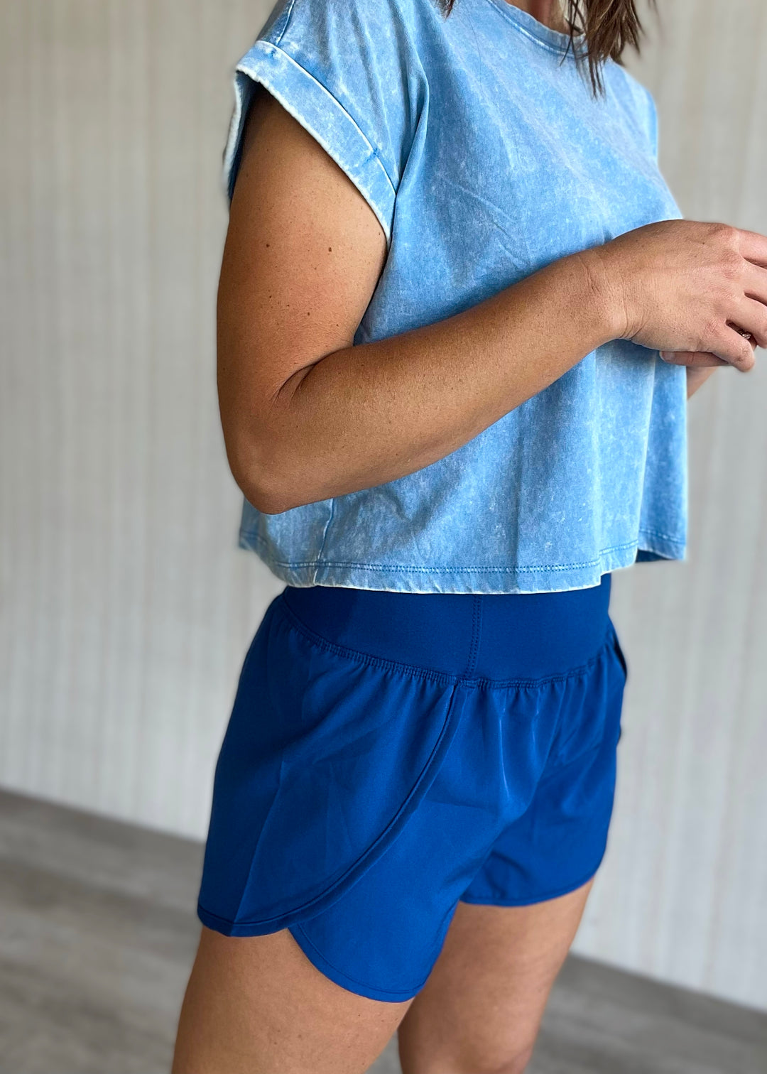 Women's Royal Blue Athletic Shorts