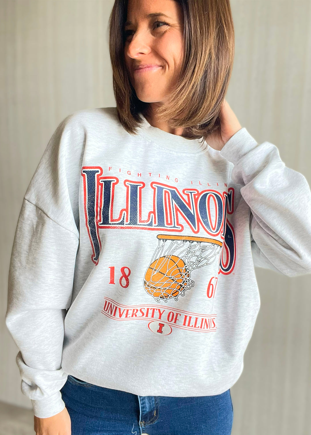 Women's Illinois Basketball Sweatshirt