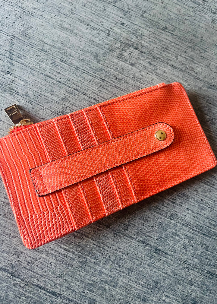 Coral Slim Card Holder