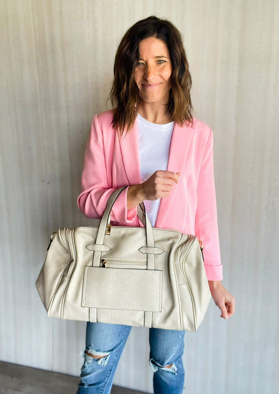 Women's Ivory Weekender Bag - perfect for traveling!