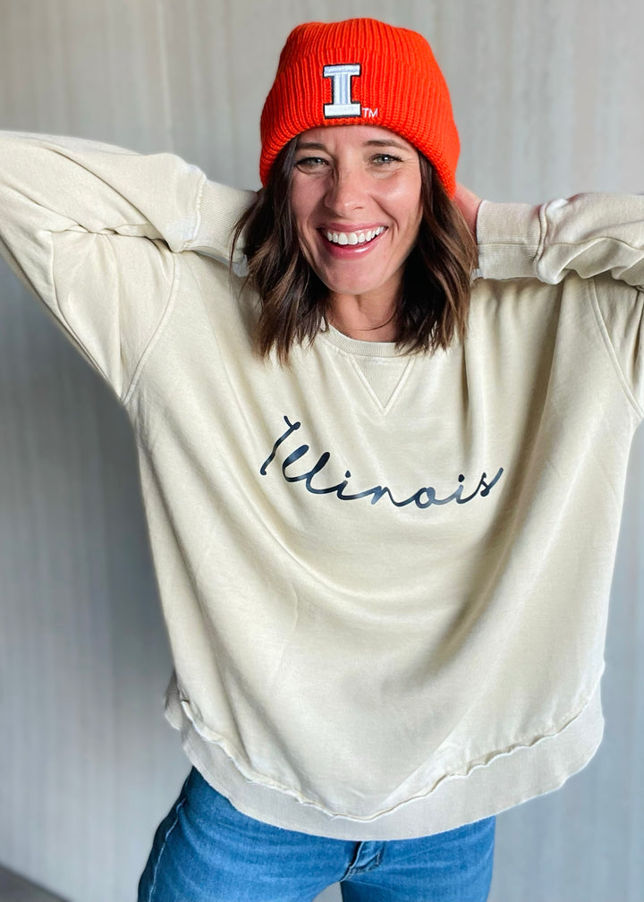 Orange Illinois Classic Beanie Hat