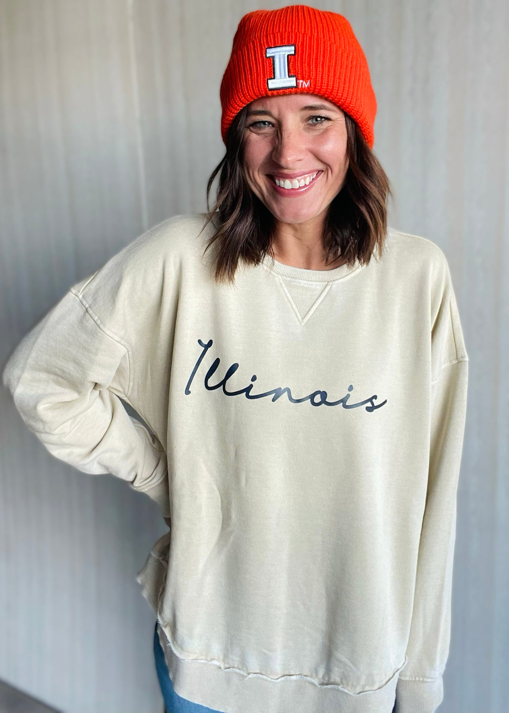 Orange Illinois Classic Beanie Hat