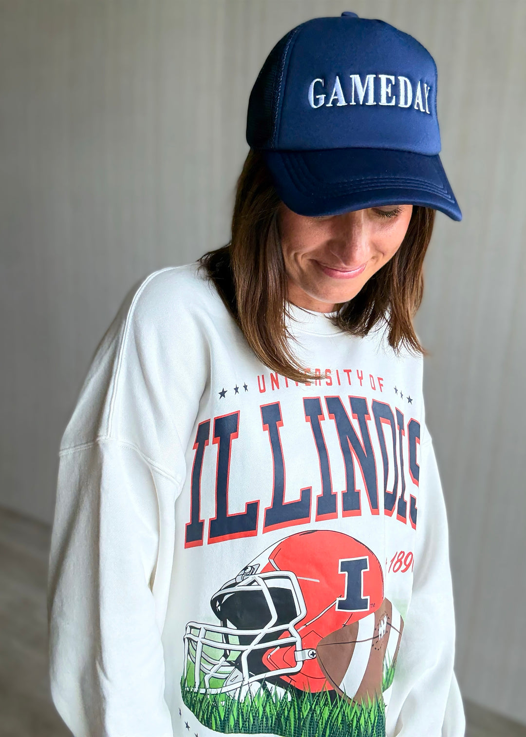 Women's Navy Game Day Trucker Hat