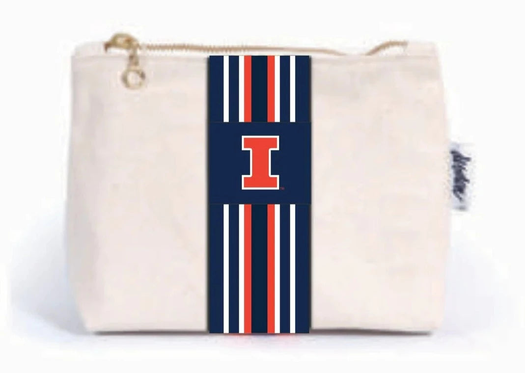 Desden University of Illinois Canvas Pouch Bag | Officially Collegiate LIcensed