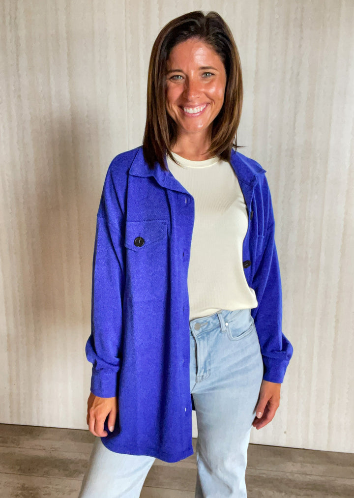 Royal Blue Shacket