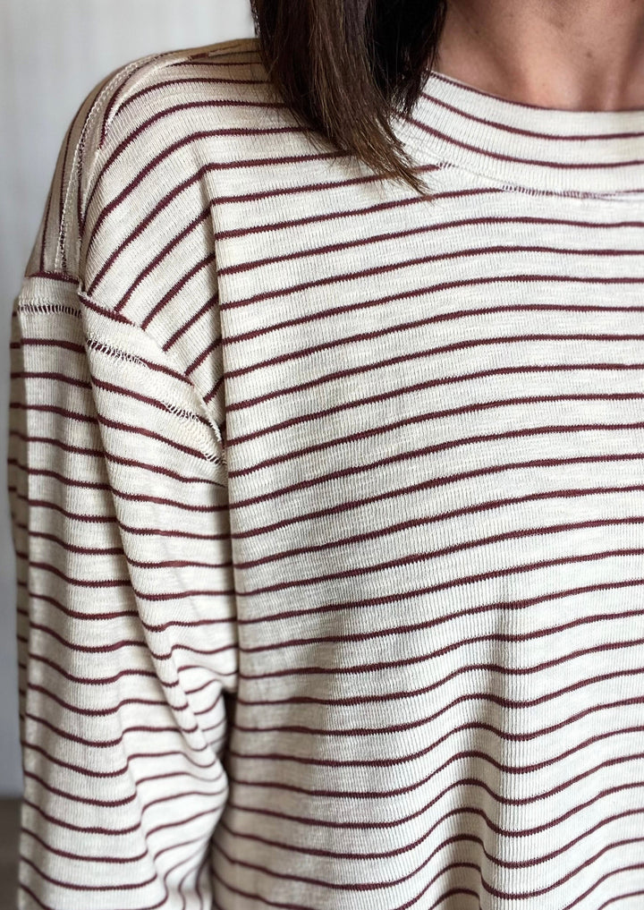Slouchy Striped Pullover