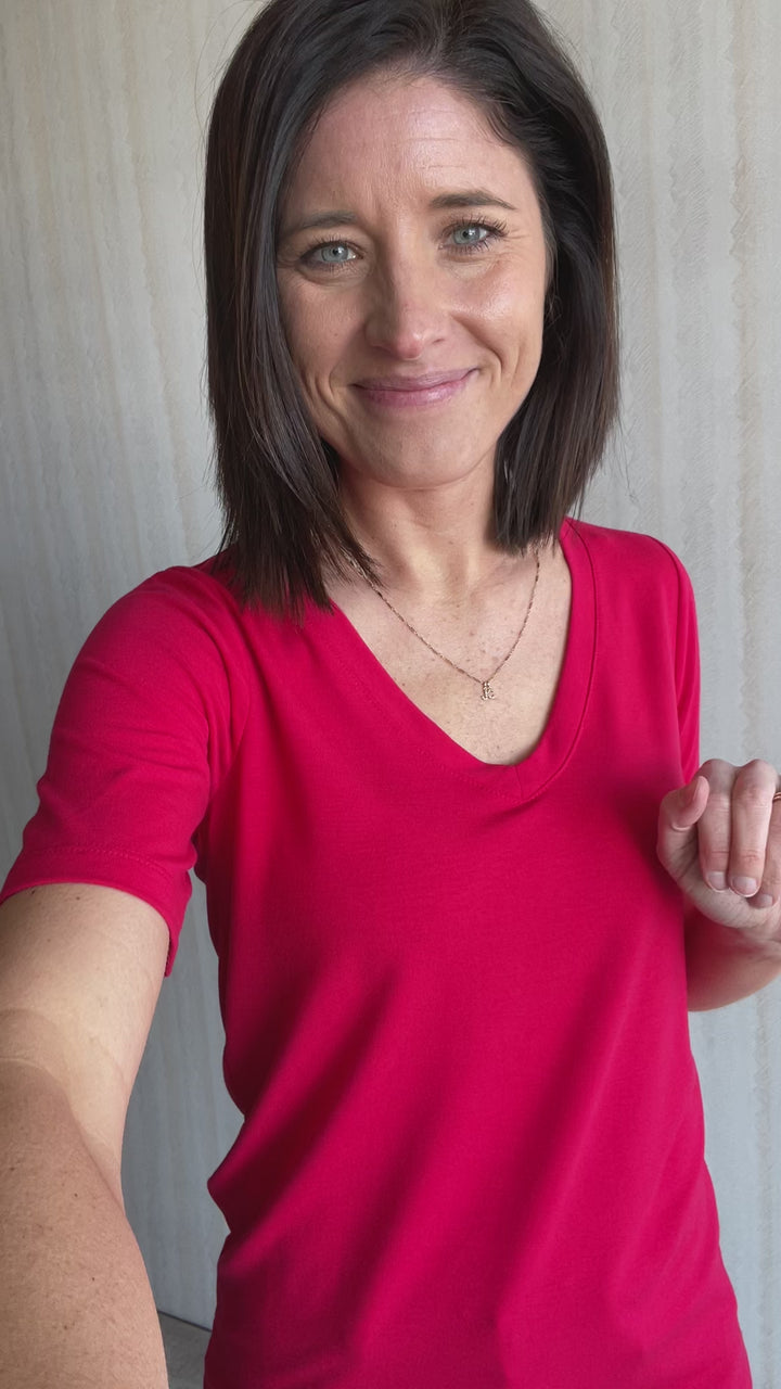 Ruby Short Sleeve V-Neck