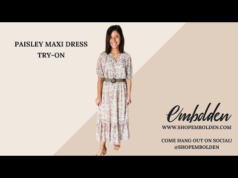 Paisley Maxi Dress