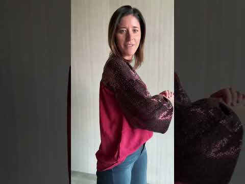 Sequin Babydoll Blouse