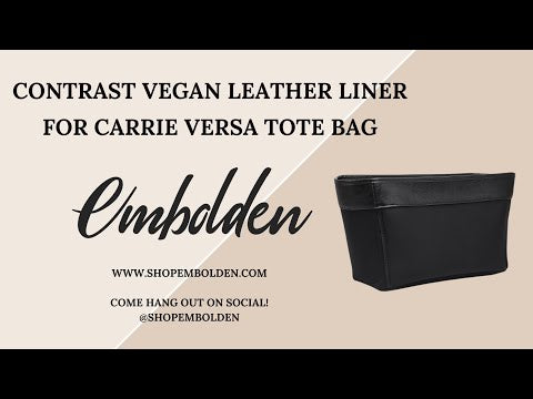 Contrast Vegan Leather Liner for Carrie Versa Tote